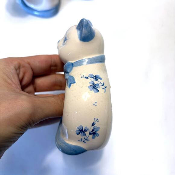 HIMARK NEW VTG Cat Ceramic Napkin Rings Set for 4 - Picture 8 of 12